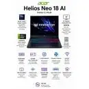 Acer Helios Neo 18 AI PHN18-72-996M Intel Core Ultra 9 RTX 5070 Ti 32GB 1TB