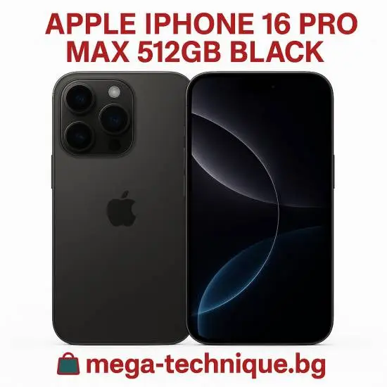 МОБИЛЕН ТЕЛЕФОН APPLE IPHONE 16 PRO MAX 512GB BLACK TITANIUM