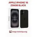 МОБИЛЕН ТЕЛЕФОН APPLE IPHONE 16 256GB BLACK