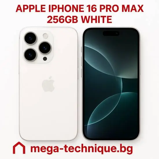 МОБИЛЕН ТЕЛЕФОН APPLE IPHONE 16 PRO MAX 256GB WHITE TITANIUM
