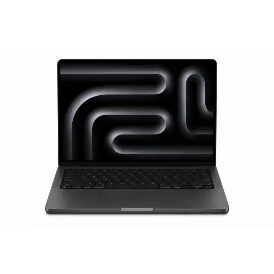 Apple MacBook Pro 14-inch Space Black с M5 Max чип, 36GB unified memory и 2TB SSD. Професионален лаптоп с Liquid Retina XDR дисплей за creators, AI и multitasking