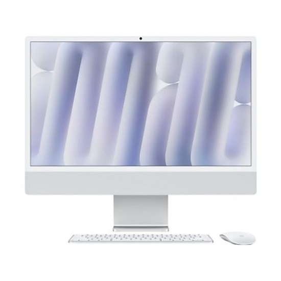 APPLE iMac 24-inch Zilver (M4) - 8-core CPU - 8-core GPU - 16GB - 256GB All-in-one-pc