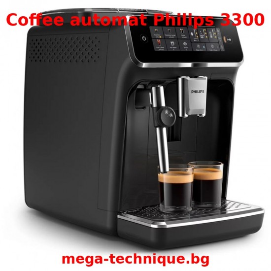 Coffee automat PHILIPS SERIES 3300 EP3321/40 1800.00 ml, 15.00 bar, GROUND COFFEE OPTION, ЧЕРЕН ГЛАНЦ
