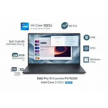 Лаптоп, Dell Pro 15 Essential PV15250.