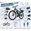 DUOTTS EBIKE C29K Електрически Велосипед 29" Dual Battery 750W