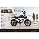 DUOTTS F20 Електрически Велосипед 1000W 52V Fat Tire