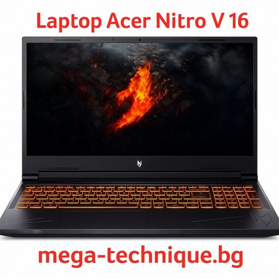 Лаптоп Acer Nitro V 16 с AMD Ryzen и RTX видеокарта – Мощ за всяка игра