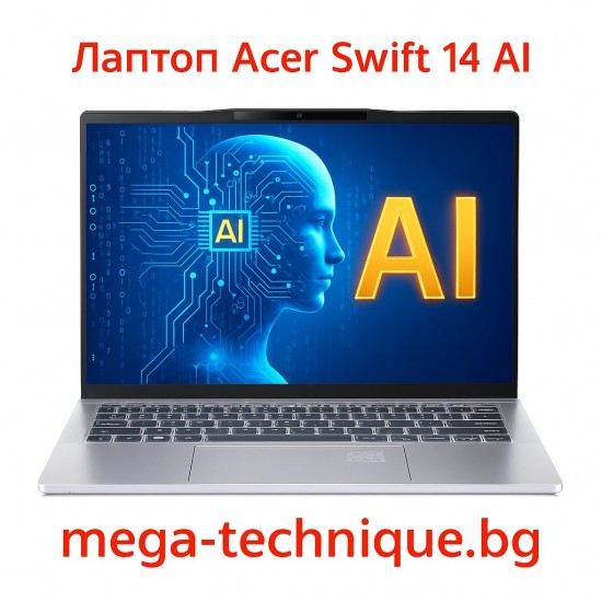 Acer Swift 14 AI – Ултратънък лаптоп с изкуствен интелект за професионалисти и студенти