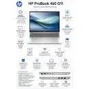 HP ProBook 460 G11 с Intel Core Ultra 7-155U, 16” WUXGA дисплей, 16GB DDR5 RAM, 512GB PCIe SSD и Windows 11 Pro. Надежден бизнес лаптоп за работа и multitasking