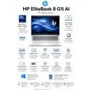 HP EliteBook 8 G1i AI с 32GB RAM и Ultra 7 процесор