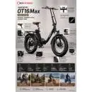 ONESPORT OT16Max Електрически Велосипед 500W 100KM Black