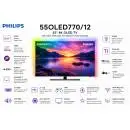 Philips 55OLED770/12 – 55” UHD 4K OLED телевизор с 120Hz панел, Ambilight 3, Dolby Vision, VRR и Titan OS. Премиум Smart TV за кино и gaming