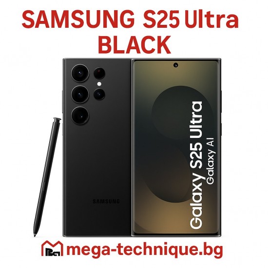 Смартфон GSM SAMSUNG GALAXY S25 ULTRA TITANIUM BLACK S938 6.90 ", 512 GB, RAM 12 GB, 200+50+50+10 MP, 5G